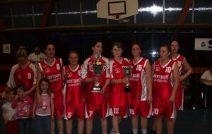 Les séniors filles 1 gagnent la Coupe de l'Aisne face à la JSC (saison 2008-2009)